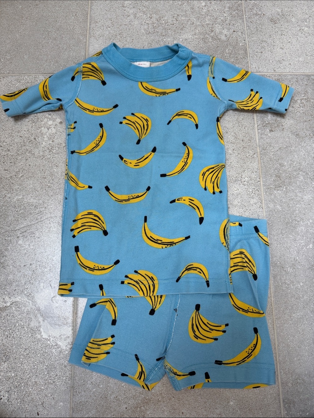 Hanna Andersson Short Johns, Blue with bananas print